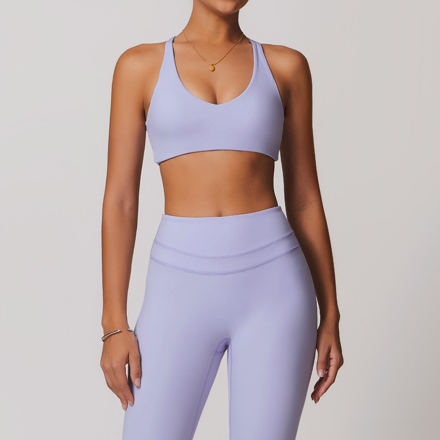 Sollinarry Brushed Tight Back Yoga Bra Women Running Workout Exercise Underwear Yoga Clothes Outerwear Top